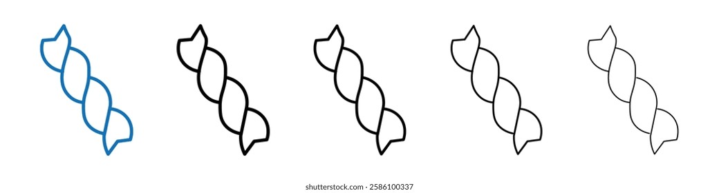 Pasta icon Outline vector logo for web ui