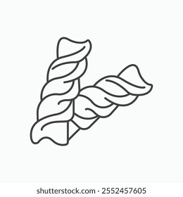 Ícone de pasta definido no estilo de linha preta.