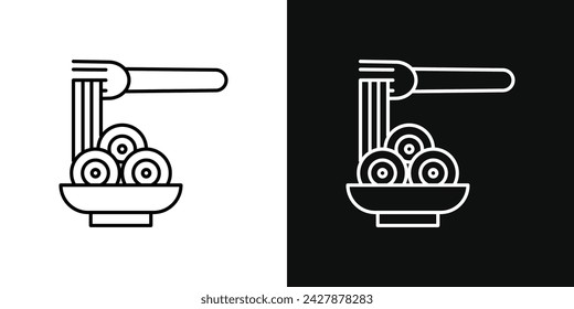 Pasta Icon Set. Vector Illustration