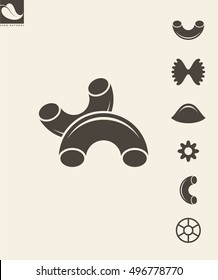 Pasta. Icon Set. Vector Illustration