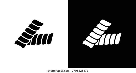 Pasta icon, simple flat style. for ui or ux designs
