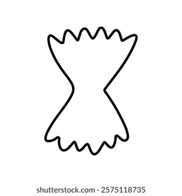 pasta icon Simple outline illustration