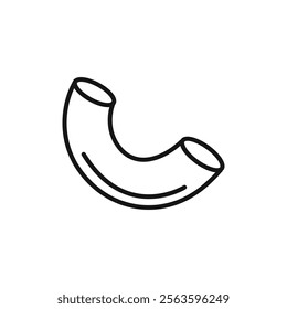 Pasta icon Simple thin line flat symbol