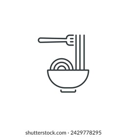 Pasta icon, Pasta vector illustration