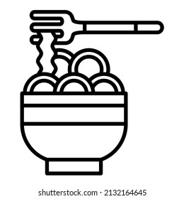 Pasta icon vector image. Can also be used for web apps, mobile apps and print media.