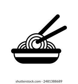 pasta icon with white background vector stock illustration