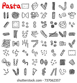 Pasta icons set