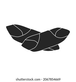 Pasta of italian black vector icon.Black vector illustration pasta and spaghetti,. Isolated illustration of italian food icon on white background.