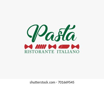 Pasta Italian Cuisine Restaurant Logo  