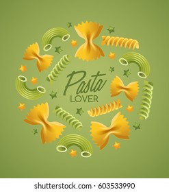 Pasta Lover : Vector Illustration 