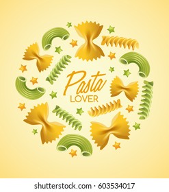 Pasta Lover : Vector Illustration 