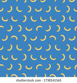 Pasta macaroni seamless pattern vector minimal food background