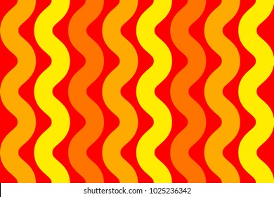 Pasta, macaroni, spaghetti, noodles. Red, yellow, orange seamless pattern, abstract background for cafe menu, italian restaurant, asian cuisine. Vector illustration