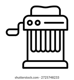 Máquina de Massa Ícone Linha Estilo Vetor Ilustração