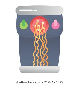 A pasta maker icon designed in flat style 