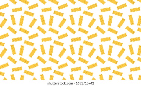 Pasta noodles pattern wallpaper. pasta noodles on white background. 