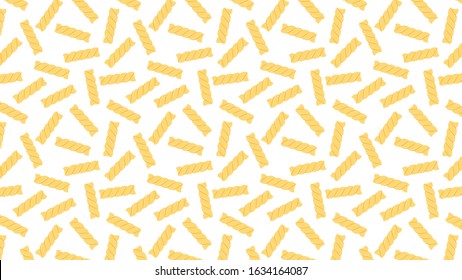 Pasta noodles pattern wallpaper. pasta noodles on white background. 