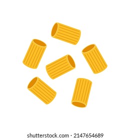 Pasta noodles vector. Pasta noodles on white background. 