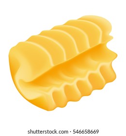 Pasta on white background, radiators