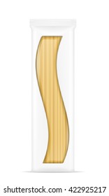 pasta in packaging vector illustration isolated on white background