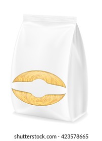 pasta in packaging vector illustration isolated on white background