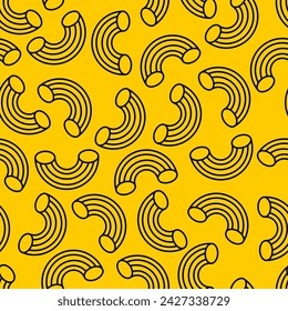 Pasta Pattern seamless. Pasta with sauce sign Background. food texture