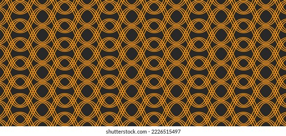 Pasta pattern, wavy lines, waves of spaghetti. Background for italian restaurant with yellow pasta. Ramen pattern