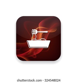 pasta plate  icon