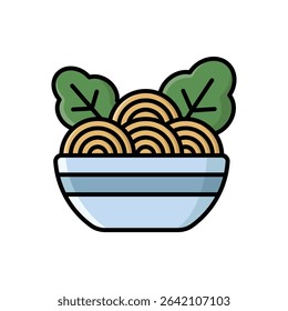 pasta plate icon vector design template simple and clean