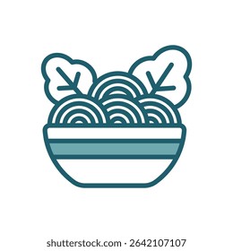 pasta plate icon vector design template simple and clean