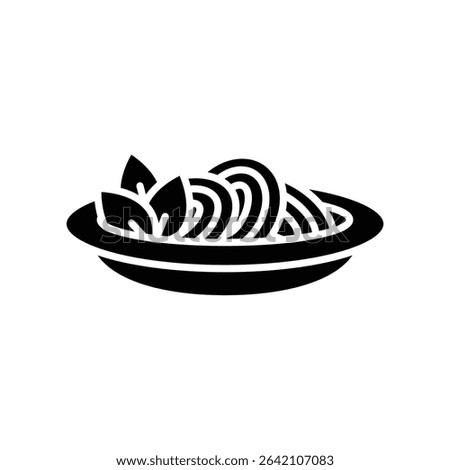 pasta plate icon vector design template simple and clean