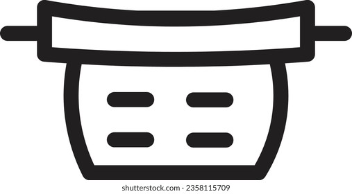 Pasta Pot Spaghetti Outline Icon