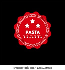 Pasta premium quality emblem, label, badge,sticker. premium quality package label. vintage stamp. designed for pasta products