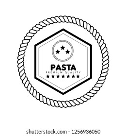 Pasta premium quality emblem, label, badge,sticker. premium quality package label. vintage stamp. designed for pasta products