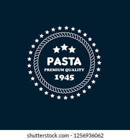 Pasta premium quality emblem, label, badge,sticker. premium quality package label. vintage stamp. designed for pasta products