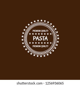 Pasta premium quality emblem, label, badge,sticker. premium quality package label. vintage stamp. designed for pasta products