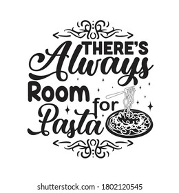 Pasta Quote and Saying. There is always room for pasta