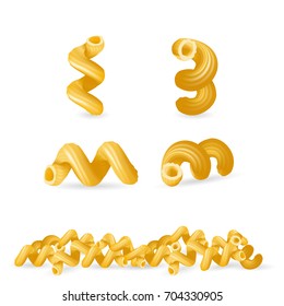 pasta realistic vector illustration