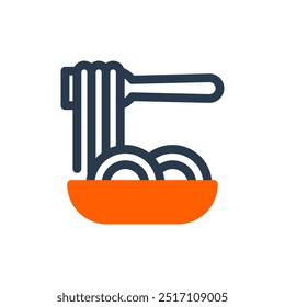 Pasta Restaurant Menu Vector Icon