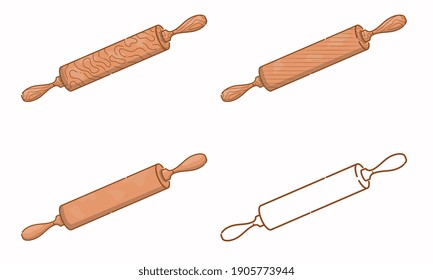PASTA ROLLER ICONS FOR BAKERY