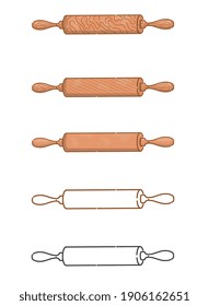 PASTA ROLLER ICONS FÜR BAKERIE