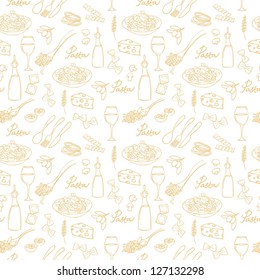 Pasta Seamless Background