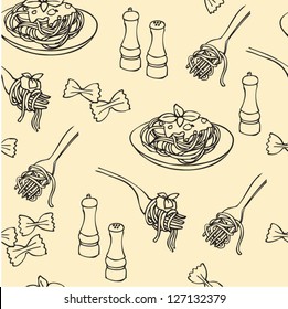 Pasta seamless background