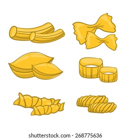 pasta set, drawn pasta