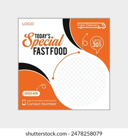 Pasta social media post design