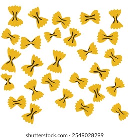 Patrón de símbolo de pasta diversión de alimentos