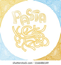 Pasta. Vector illustration