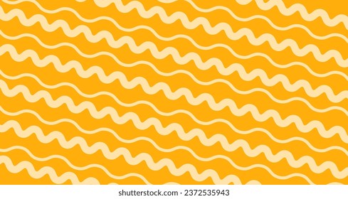 Pasta vector illustration, spaghetti seamless abstract  pattern.  Wavy abstract pattern. 