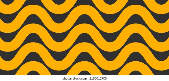Pasta wavy pattern. Noodle, ramen abstract wallpaper. Pasta ornament, vector doodle illustration