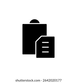 paste, duplicate button icon vector